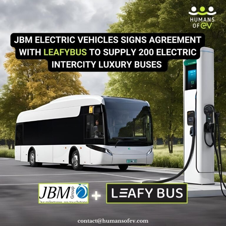 JBM Electric Vehicles Signs Agreement with LeafyBus to Supply 200 Electric Intercity Luxury Buses