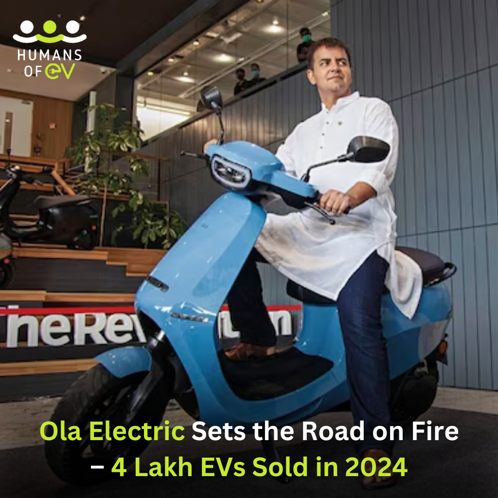 Ola Electric Becomes First Indian EV Maker to Achieve 4 Lakh Sales in 2024