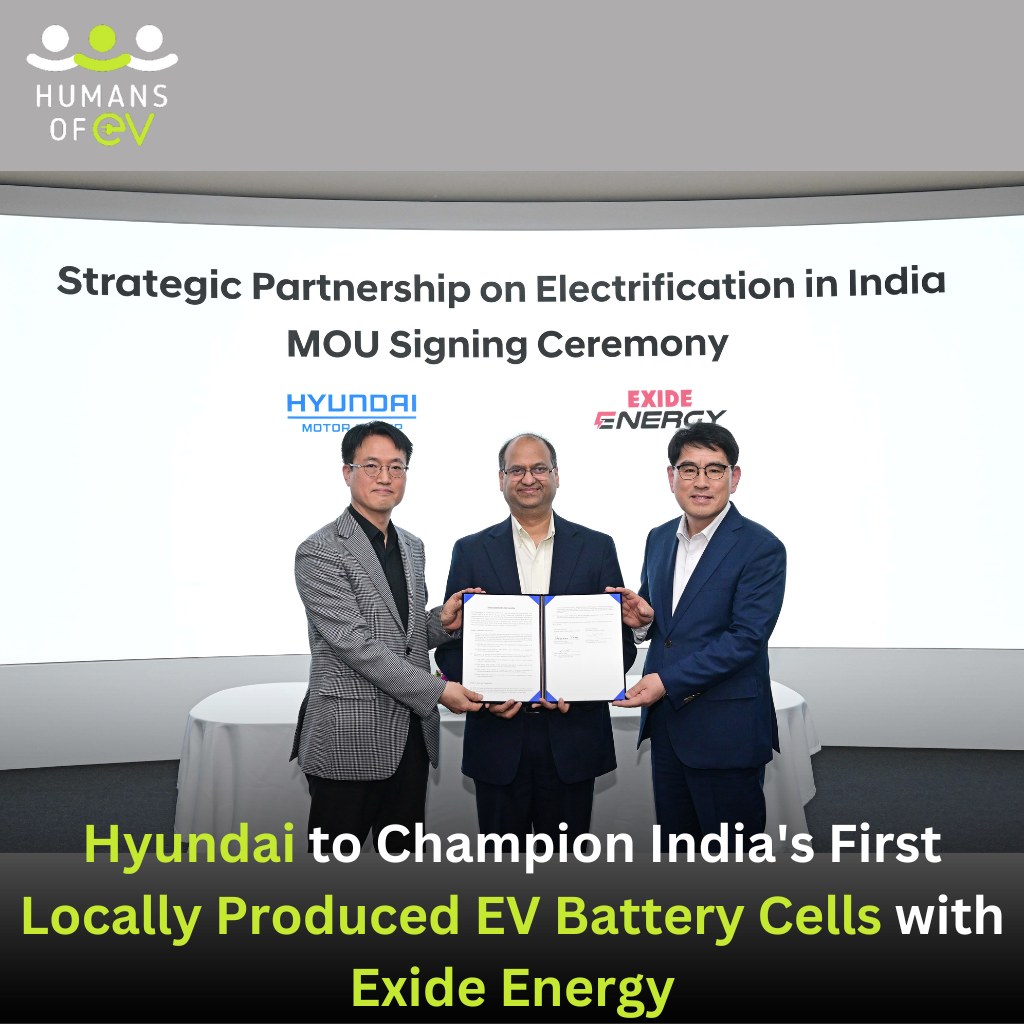 Hyundai Motor India Partners with Exide for Locally Produced EV Battery Cells