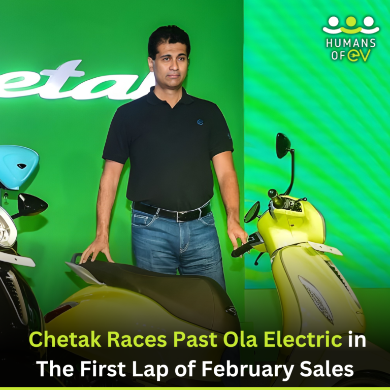 Bajaj Auto electric scooter sales February 2025