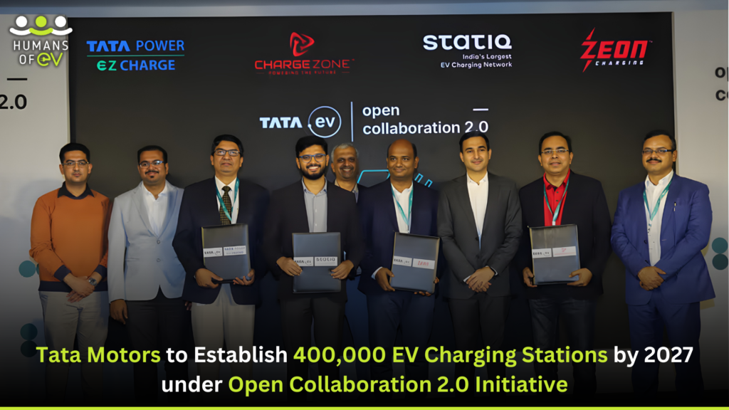 Tata Motors announces ambitious plan to establish 400,000 EV charging stations by 2027 through Open Collaboration 2.0 initiative, transforming India's charging landscape.