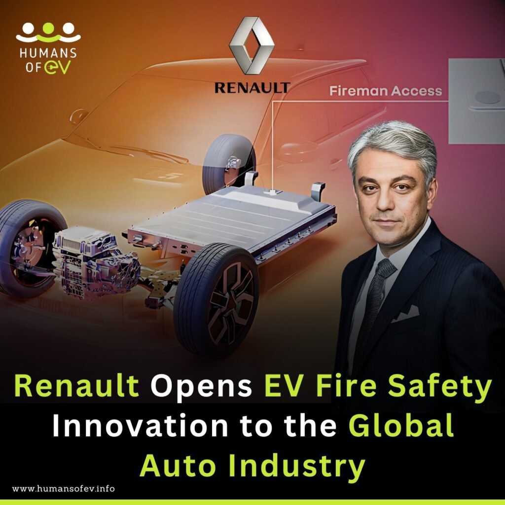 "Renault Fireman Access EV fire safety"