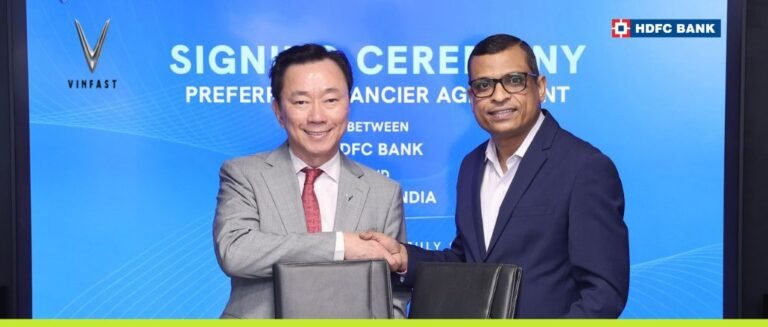 VinFast India Signs Financing Partnership with HDFC Bank