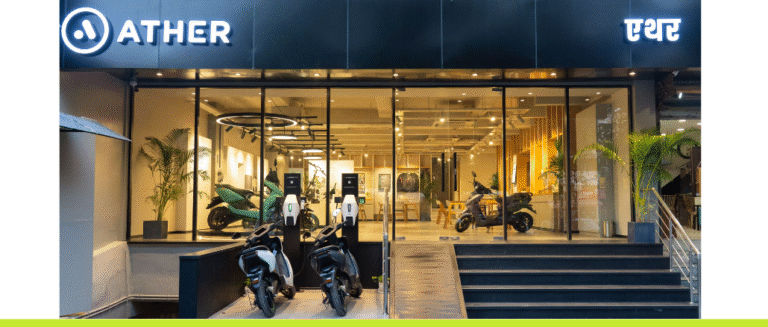 Ather Energy electric two-wheeler Showroom