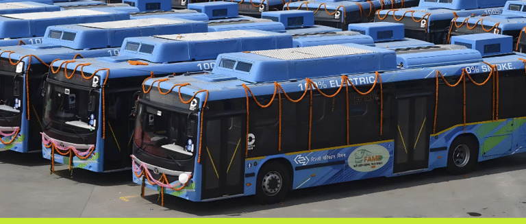 Delhi public transport EV Buses