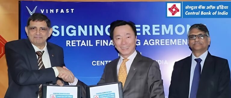 VinFast India signed MoU with the Central Bank of India